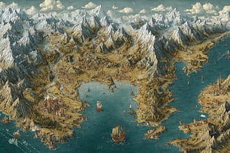 make map illustration map desig fantasy map