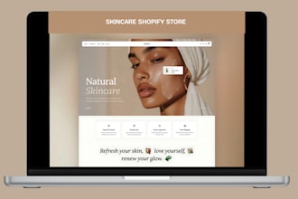 build skin care shopify store skin care website skincare store beauty website