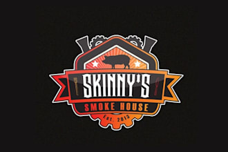 design glamorous super smoke house logo
