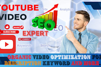 be your youtube video SEO expert and channel growth manager