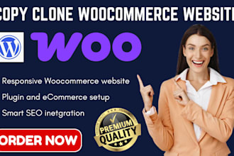 copy clone redesign woocommerce website wordpress ecommerce website