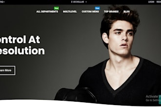 design and develop a stunning laravel ecommerce website with UI