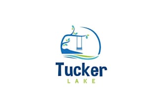 make premium lake waterpark and rv campground logo