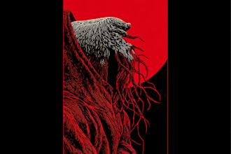create awesome linocut illustration for your brand