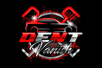 do a creative professional dent removal logo