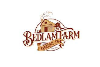 design powerful delicious southern BBQ logo