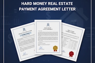 provide you a proof of funds hard money real estate payment agreement letter