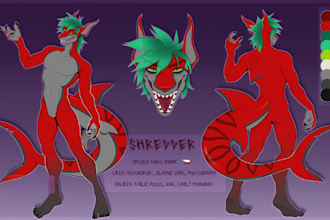 draw furry ref sheet character reference sheet, furry nsfw anthro oc fursona art