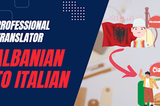translate albanian documents to italian