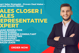 be sales closer sales representative lead generation salesperson b2b sales leads