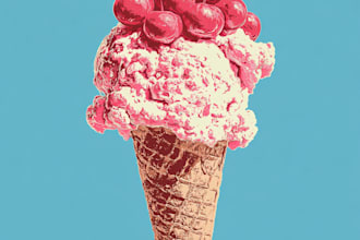 draw a food pop art of your food