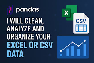 clean, analyze and organize your data