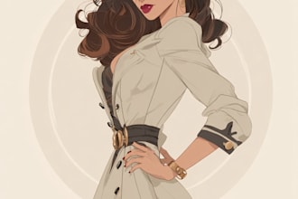 draw a pin up girl and pin up girl illustration