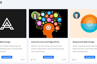 create a responsive multi page website consisting 5 pages