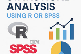 perform statistical analysis using r or spss