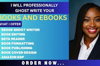 be your 30k words ghostwriter, book writer, ebook writer, ebook ghostwriter