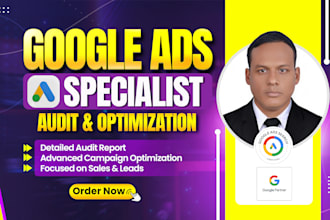 fix, audit and optimize google ads, PPC, performance max as a SEM specialist
