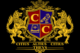 do a luxury vintage family crest, heraldic shield,heraldry and coat of arms logo