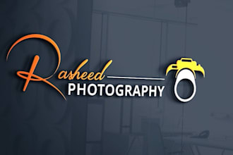design beautiful photography logo in illustrator