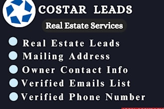 provide verified property owner leads using costar