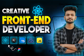 be your front end developer using react js next js tailwindcss