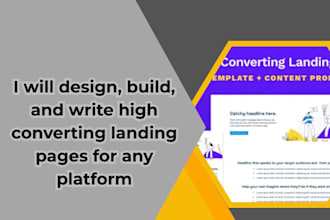 design high converting landing pages for any platform
