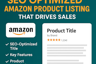 create SEO optimized listing with title and bullet points