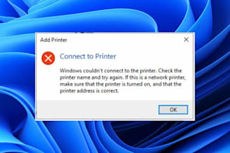 support in printer installation and configuration