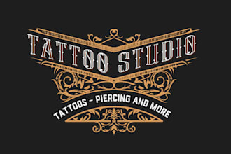make your logo tattoo shop and brand equipment