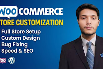build, customize, and fix your woocommerce ecommerce store