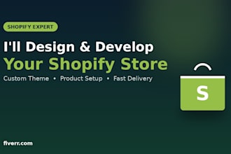 design and develop shopify store