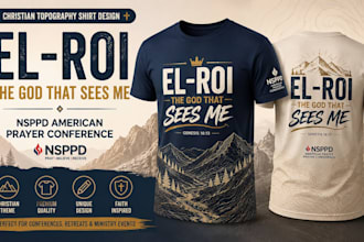 christian topography shirt, el roi shirt for nsppd american prayer conference