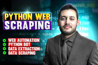 do web scraping, python web scraper, data scraping from any website