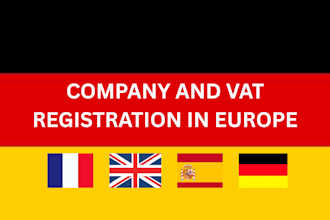 do vat and company registration in germany, uk, latvia,  france, spain, poland