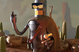 turn any character into a 3d robotic bust