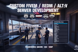 develop or mofify your fivem server qbcore or esx