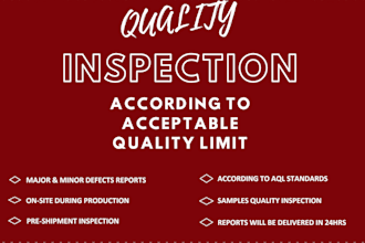 do quality control inspection china on aql setting 2 to 3 zero tolarance defects