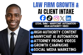 be your law firm and attorney SMM for high intent client acquisition