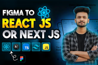 convert figma to react js or next js with tailwind css bootstrap