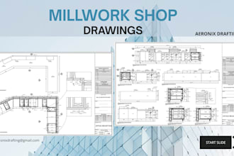 draw millwork shop drawings for you