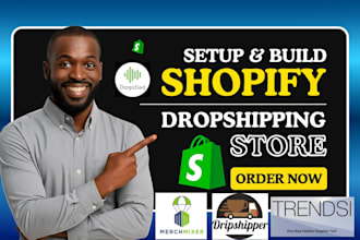create shopify dropshipping store via merchmixer dropified dripshipper trendsi