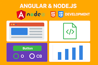 create dynamic web app using angular, postgres, nodejs and spring boot