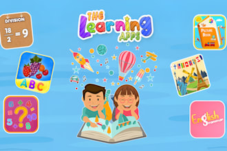 develop kids learning app, educational app, kids game