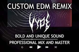 produce a clean and hard hitting edm remix of your track