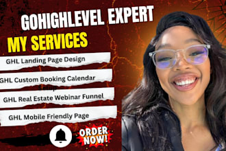 design gohighlevel real estate funnels, ghl landing pages, ghl calendar booking