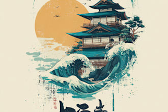 design japanese anime t shirts