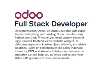 develop and customize your odoo erp system