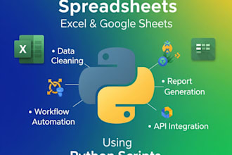 automate excel, google sheets with python scripts and pandas