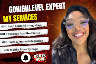 setup and integrate gohighlevel website SMS email facebook ads zapier automation