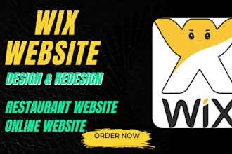 design or redesign wix restaurant website with online ordering wix SEO